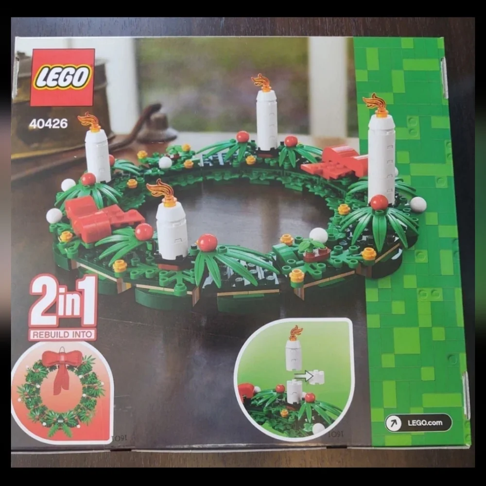 Lego 40426 Christmas Wreath 2in1 NWT Building Toy Set